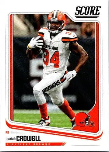 2018 Score #76 Isaiah Crowell NM-MT Browns ID:11649 - Football Card Single