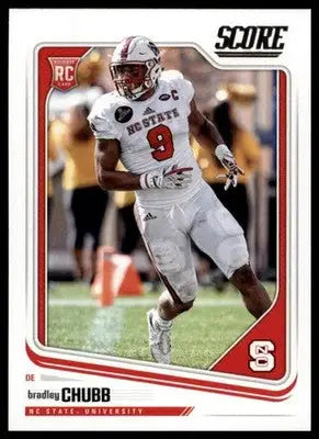 2018 Score Base Bradley Chubb NC State Wolfpack 336 Rookie - Football Card Single