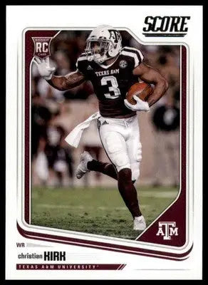 2018 Score Base Christian Kirk Texas A&M Aggies 381 - Football Card Single
