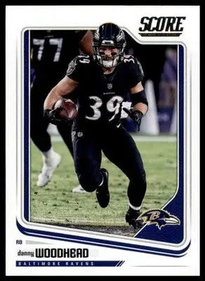 2018 Score Base Danny Woodhead Baltimore Ravens 24 - Football Card Single