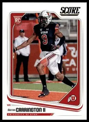 2018 Score Base Darren Carrington II Utah Utes 428 Rookie - Football Card Single