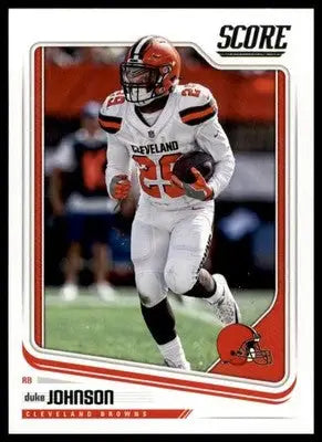 2018 Score Base Duke Johnson Cleveland Browns 78 - Football Card Single