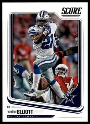 2018 Score Base Ezekiel Elliott Dallas Cowboys 84 - Football Card Single