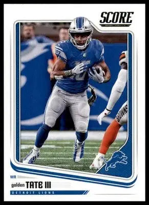 2018 Score Base Golden Tate III Detroit Lions 107 - Football Card Single