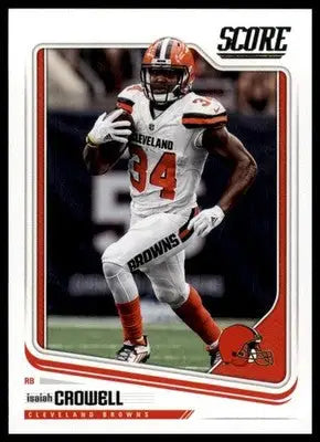 2018 Score Base Isaiah Crowell Cleveland Browns 76 - Football Card Single