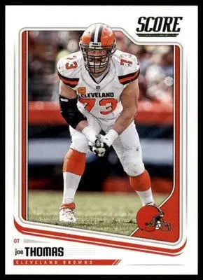 2018 Score Base Joe Thomas Cleveland Browns 80 - Football Card Single