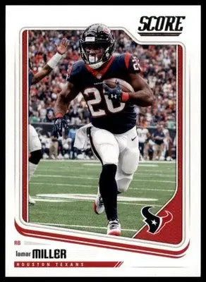 2018 Score Base Lamar Miller Houston Texans 126 - Football Card Single