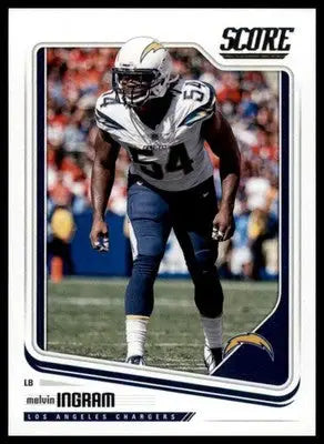 2018 Score Base Melvin Ingram Los Angeles Chargers 182 - Football Card Single