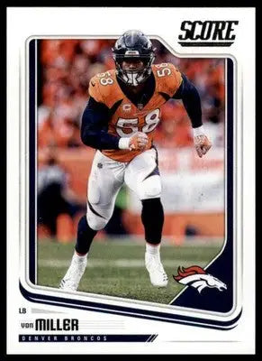2018 Score Base Von Miller Denver Broncos 96 - Football Card Single