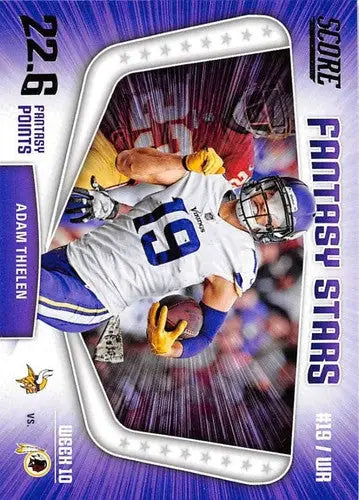 2018 Score Fantasy Stars #10 Adam Thielen NM-MT Vikings ID:24518 - Football Card Single
