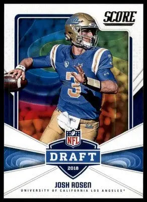 2018 Score - NFL Draft Base Josh Rosen UCLA Bruins 2 Rookie - Football Card Single