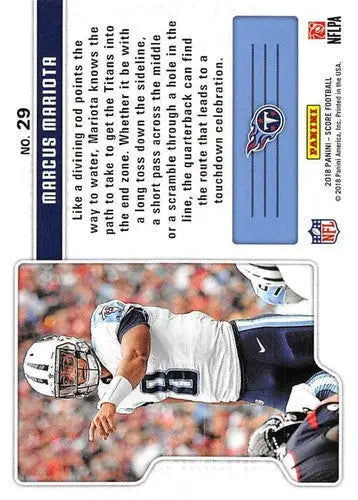 2018 Score Signal Callers #29 Marcus Mariota NM-MT Titans - Football Card Single
