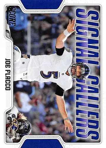 2018 Score Signal Callers Joe Flacco football card with original gloss Ravens NM-MT