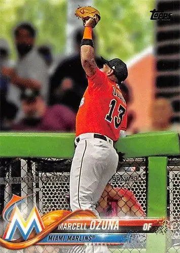 2018 Topps #132 Marcell Ozuna NM-MT Marlins - Baseball Card Single