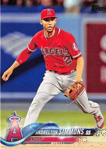 2018 Topps #15 Andrelton Simmons NM-MT Angels ID:7959 - Baseball Card Single