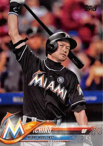 2018 Topps #157 Ichiro NM-MT Marlins - Baseball Card Single