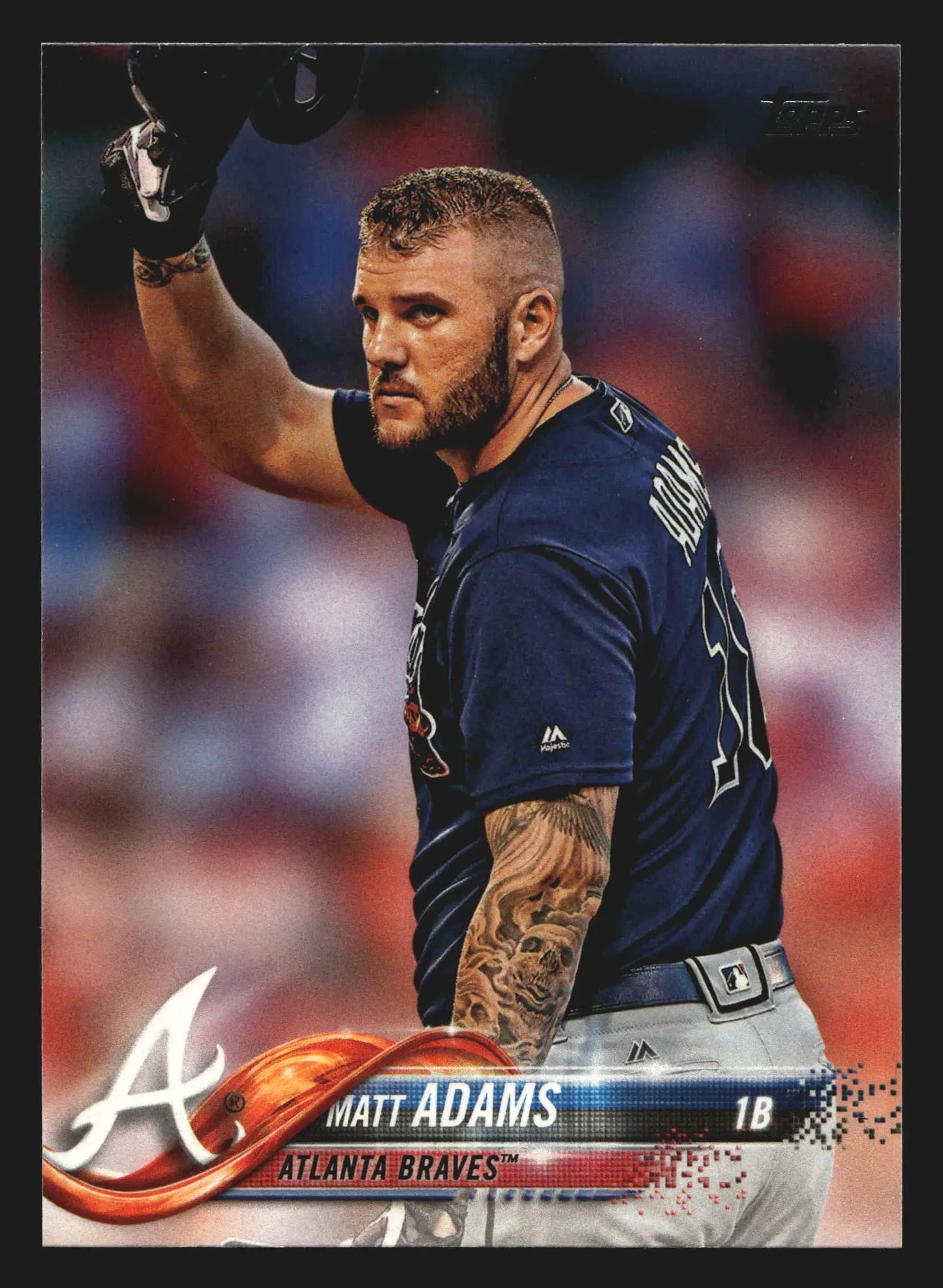 2018 Topps #178 Matt Adams Atlanta Braves - Baseball Card Single