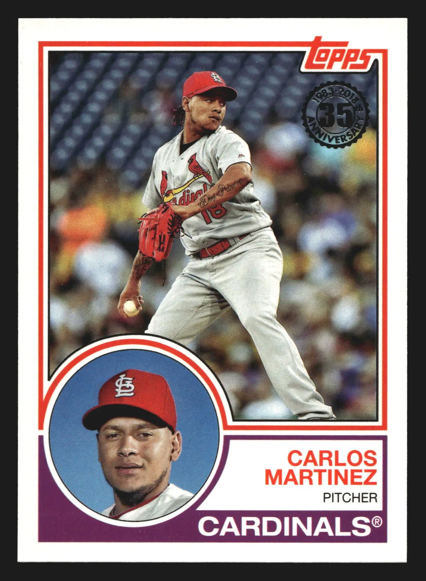 2018 Topps 1983 Carlos Martinez #83-12 Insert St. Louis Cardinals - Baseball Card Single