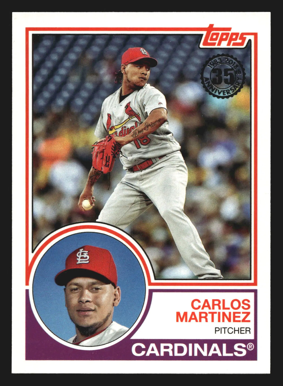 2018 Topps 1983 Carlos Martinez #83-12 Insert St. Louis Cardinals - Baseball Card Single