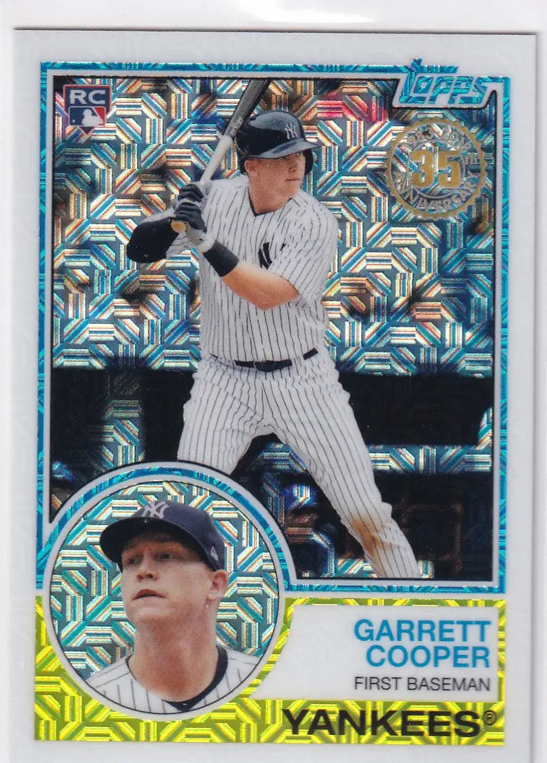 2018 TOPPS #21 GARRETT COOPER MOJO- NEW YORK YANKEES - Baseball Card Single