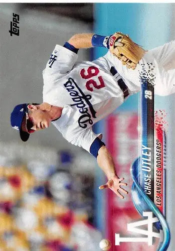 Original gloss Chase Utley baseball card 2018 Topps #263 Chase Utley NM-MT Dodgers