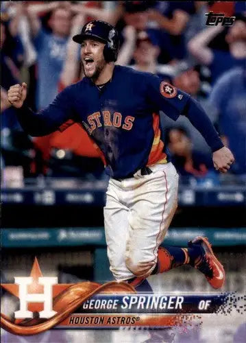 2018 Topps #275 George Springer EX/NM Astros ID:21013 - Baseball Card Single