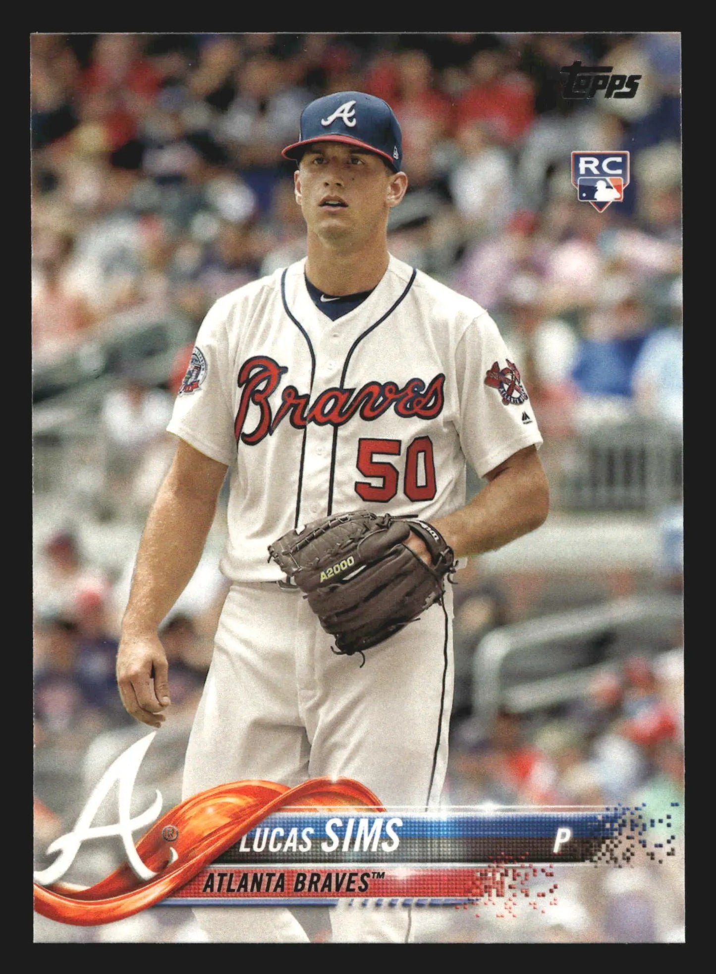 2018 Topps #278 Lucas Sims Braves RC - Baseball Card Single