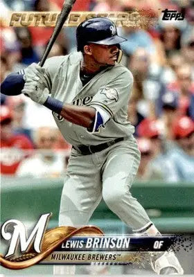 2018 Topps #296 Lewis Brinson - Baseball Card Single