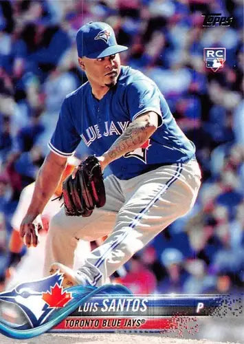 2018 Topps #299 Luis Santos NM-MT RC Rookie Blue Jays - Baseball Card Single