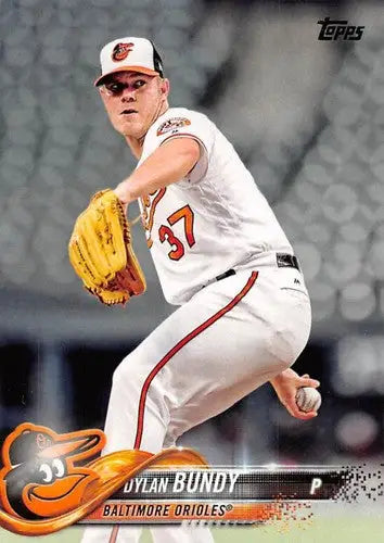 2018 Topps Dylan Bundy baseball card with original gloss in NM-MT condition