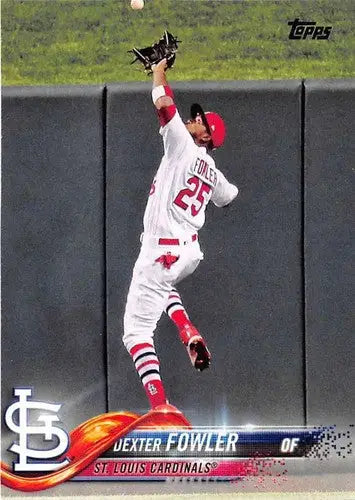 Original gloss Dexter Fowler baseball card 2018 Topps NM-MT Cardinals ID 7970