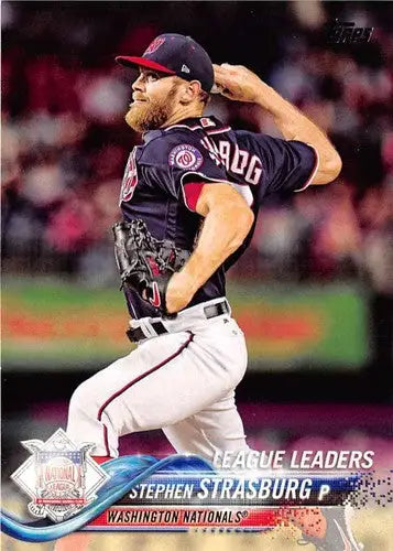 2018 Topps #335 Stephen Strasburg NM-MT Nationals - Baseball Card Single