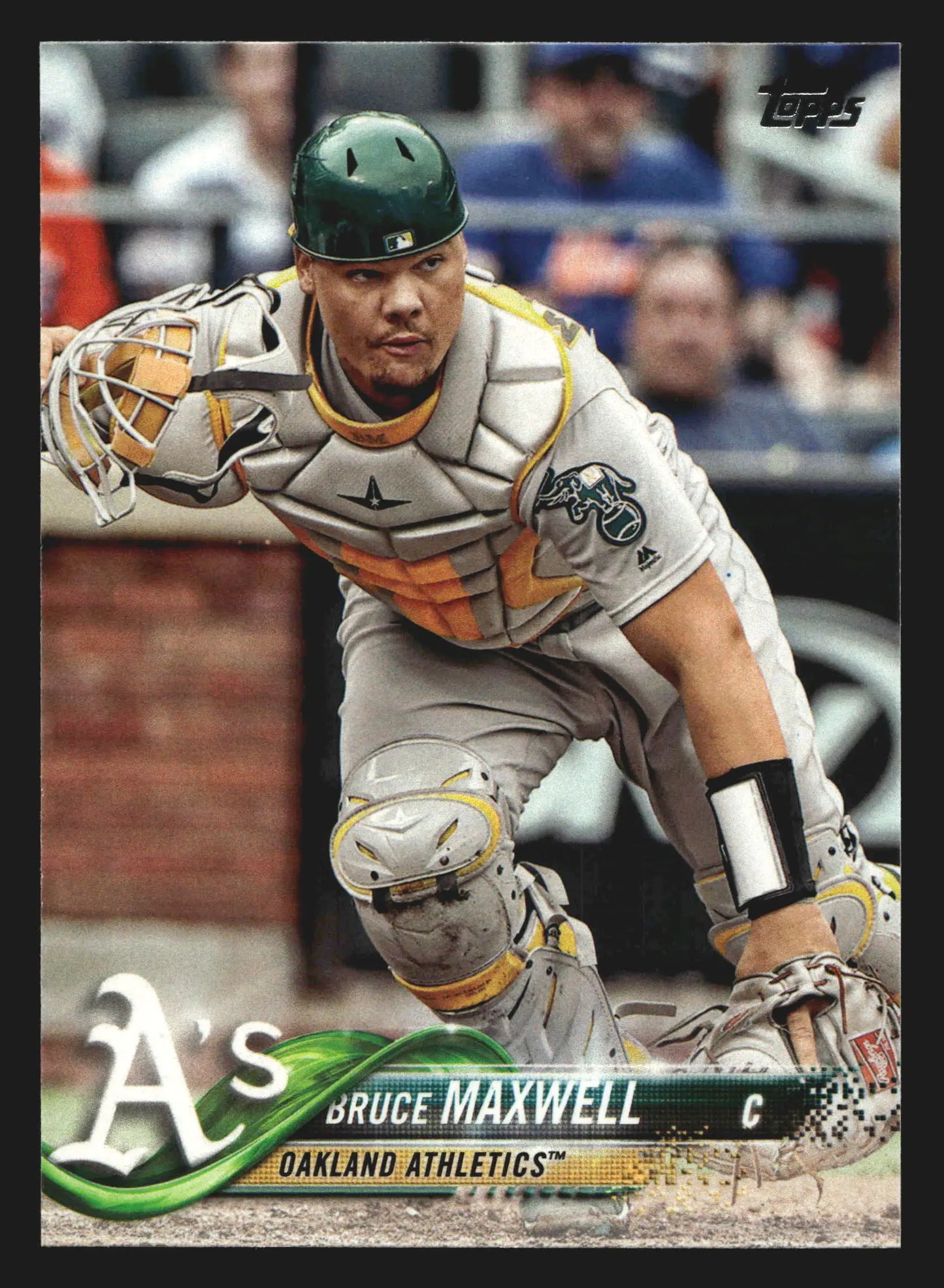 2018 Topps #336 Bruce Maxwell Oakland Athletics - Baseball Card Single
