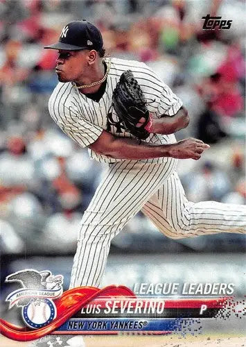 Original gloss Louis Severino baseball card 2018 Topps #34 Luis Severino NM-MT Yankees