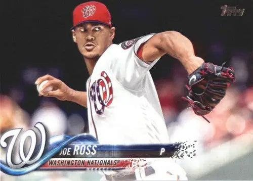 Original gloss baseball card featuring Joe Ross of the Washington Nationals from 2018 Topps #355