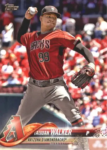 Original gloss 2018 Topps Taijuan Walker baseball card NM-MT Diamondbacks