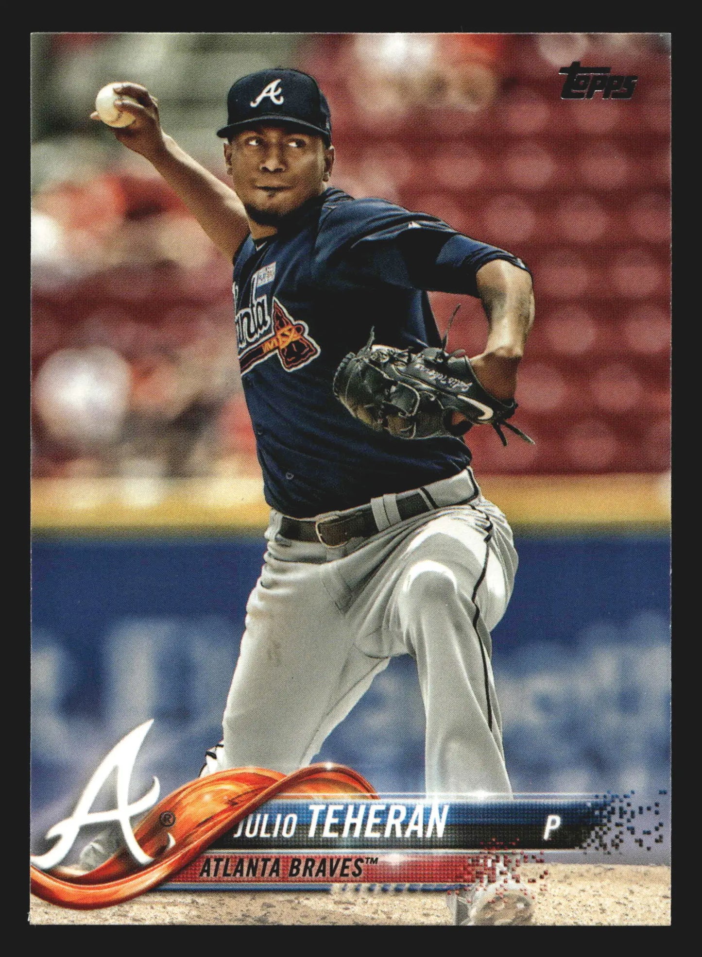 2018 Topps #387 Julio Teheran Braves - Baseball Card Single