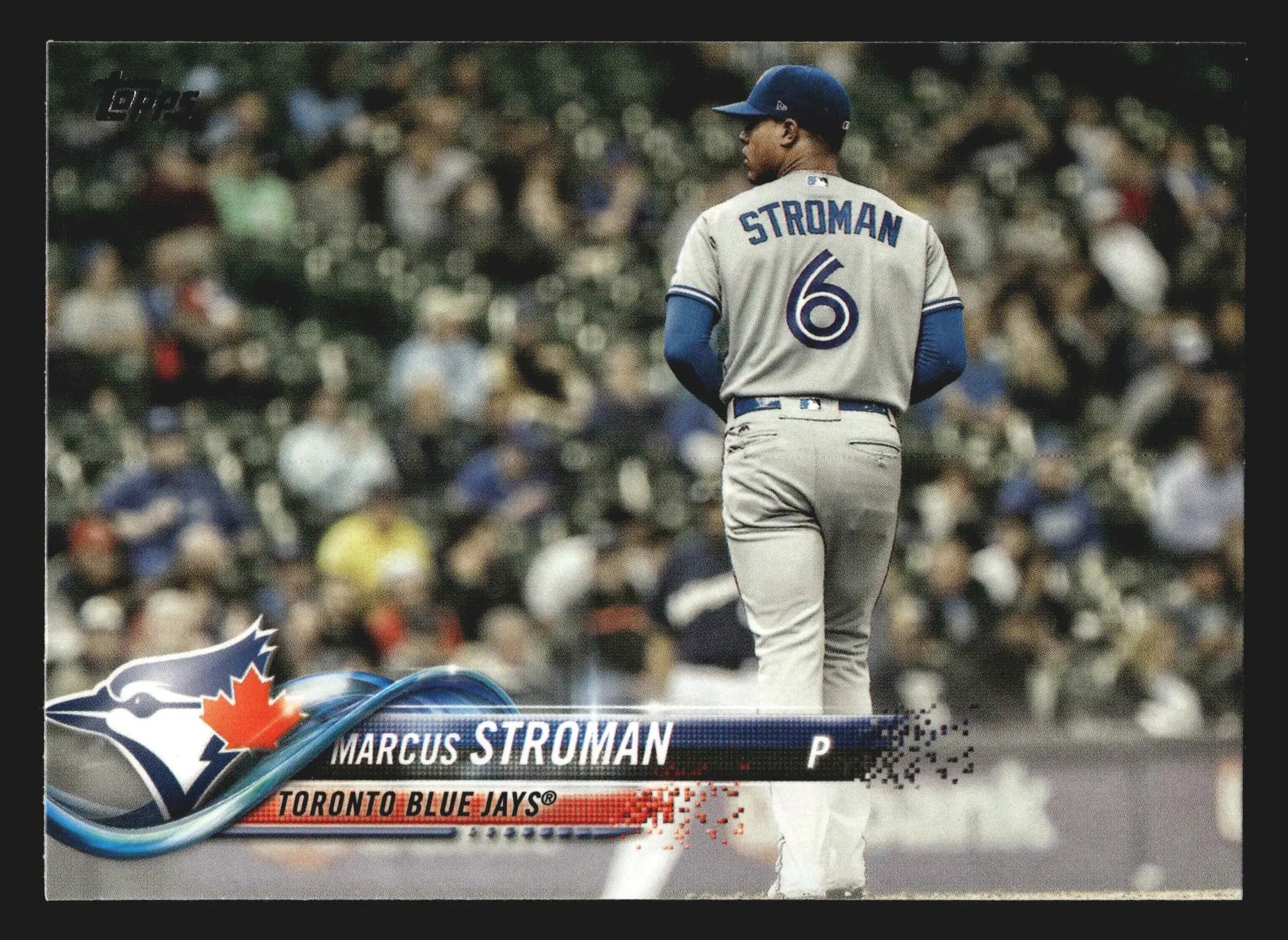 2018 Topps #392 Marcus Stroman Back Turned SP Image Variation Blue Jays - Baseball Card Single