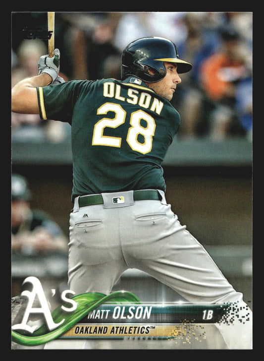 2018 Topps #396 Matt Olson Oakland Athletics - Baseball Card Single