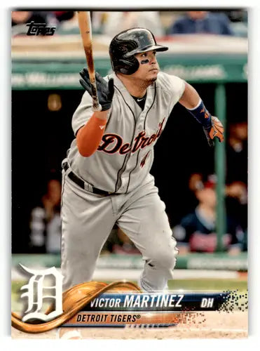 Victor Martinez baseball card with original gloss from 2018 Topps Tigers series