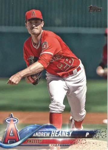 2018 Topps #491 Andrew Heaney NM-MT Angels - Baseball Card Single