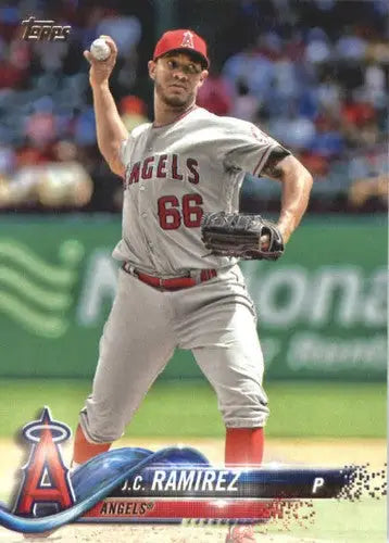 2018 Topps #568 J.C. Ramirez NM-MT Angels - Baseball Card Single
