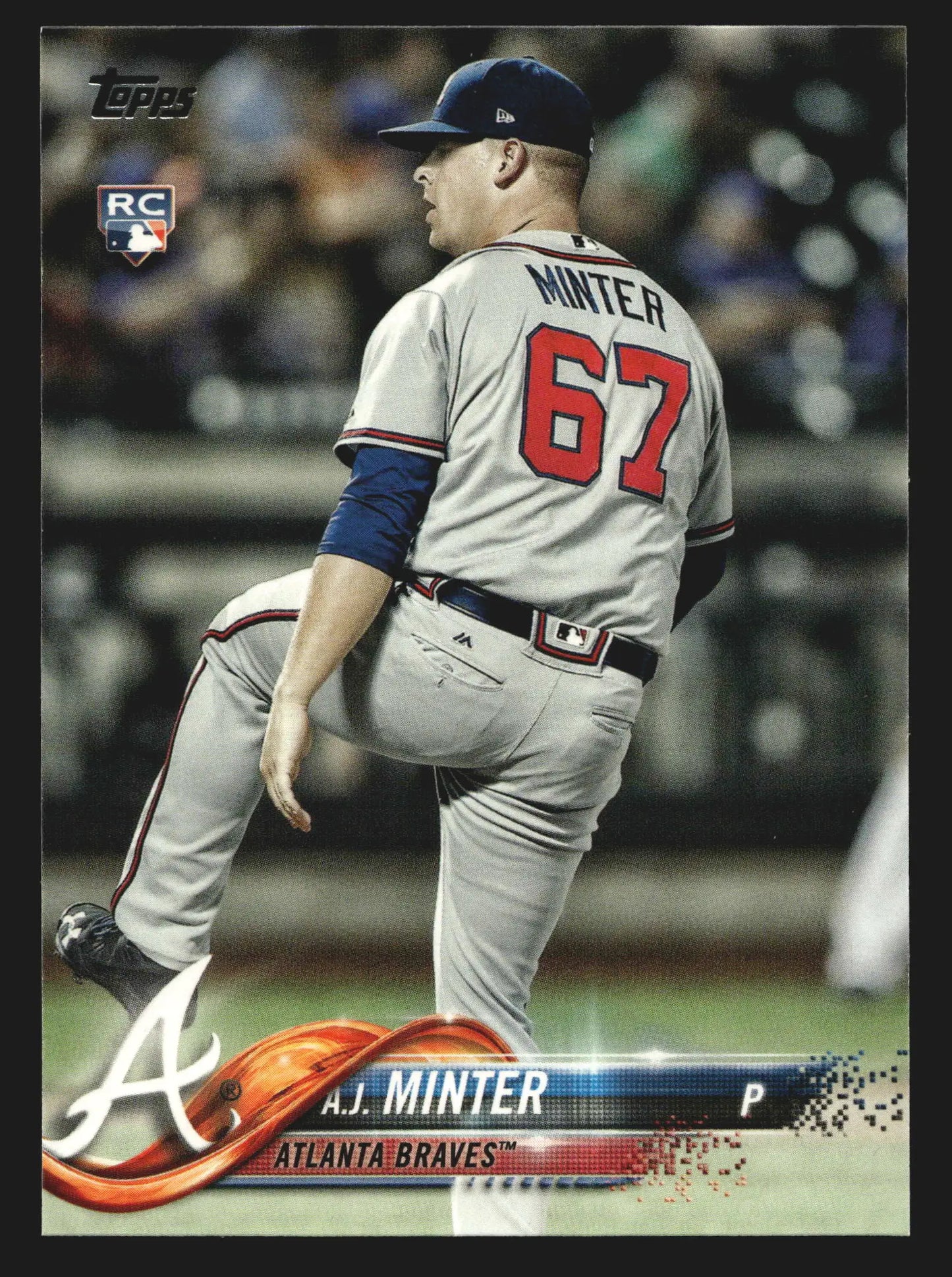 2018 Topps A.J. Minter #514 Atlanta Braves RC - Baseball Card Single