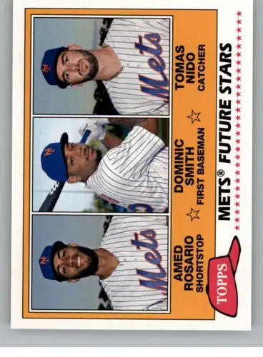 2018 Topps Archives 1981 Topps Future Stars Trios #FS-NYM Dominic Smith ID:16508 - Baseball Card Single