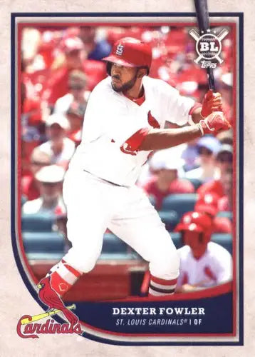 2018 Topps Big League Dexter Fowler baseball card featuring Cardinals NM-MT condition