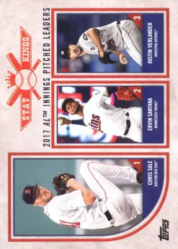 Original gloss Baseball card featuring top pitchers from Topps Big League 2018