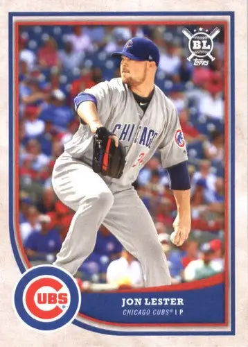 2018 Topps Big League Jon Lester baseball card with original gloss featuring Cubs