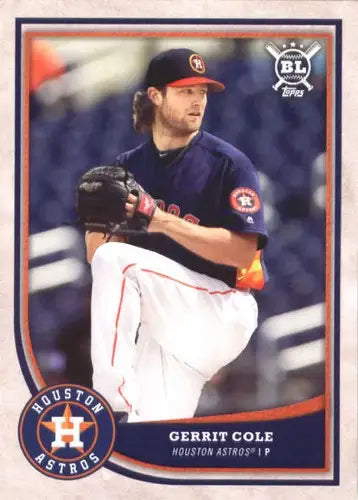 Original gloss of Gerrit Cole baseball card from Topps Big League 2018 product