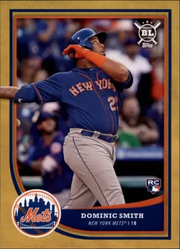 2018 Topps Big League Gold #34 Dominic Smith Mets ID:14300 - Baseball Card Single