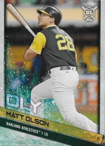 Matt Olson baseball card from 2018 Topps Big League Players Weekend Image Variations